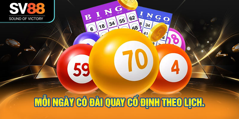 Xổ số miền Bắc - Hình thức xổ số quen thuộc trên SV88 2 Mỗi ngày có đài quay cố định theo lịch.